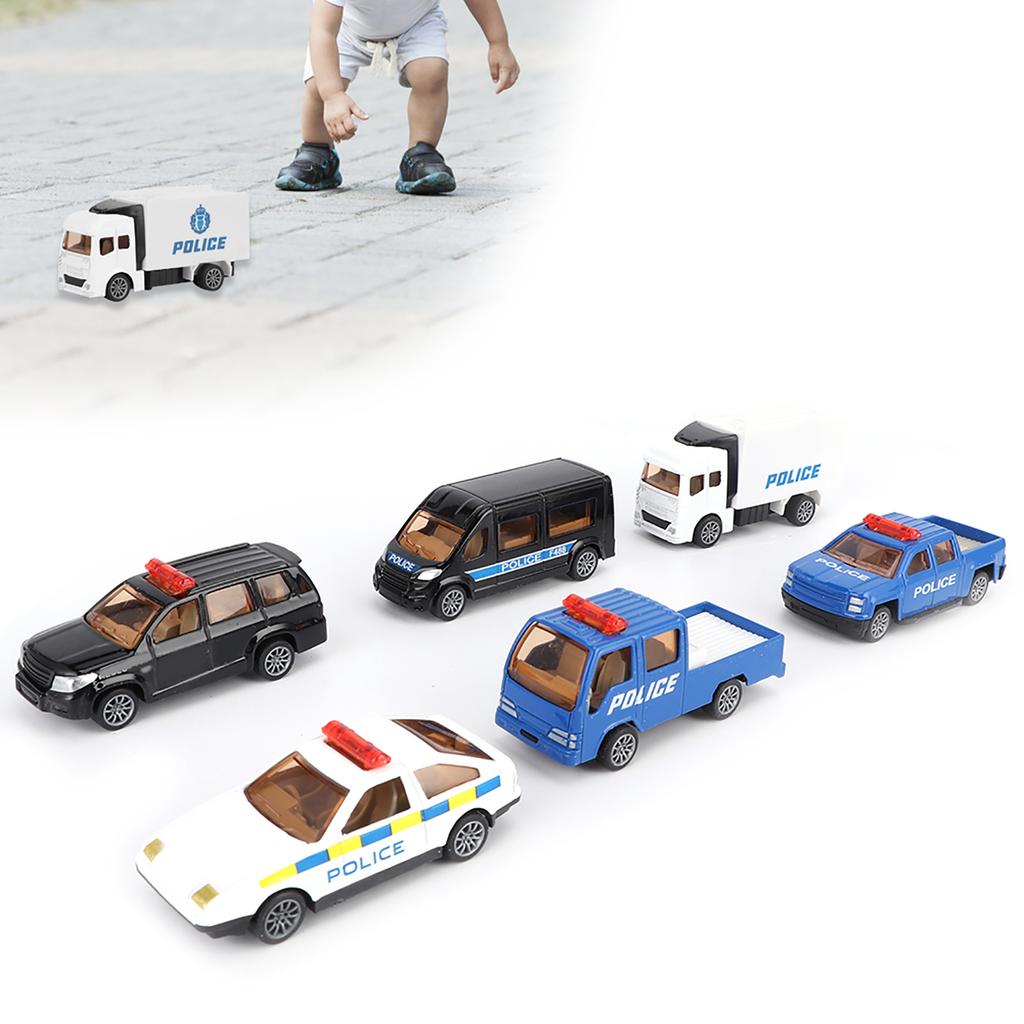 6pcs 1/60 Alloy Car Toy Simulation Vehicle Model Children Kid PullBack Vehicle Toy(Style B )