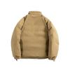 Men Color Block Pocket Cargo Winter Cotton Coat Stand Collar Outdoor Hiking Thick Warm Jacket