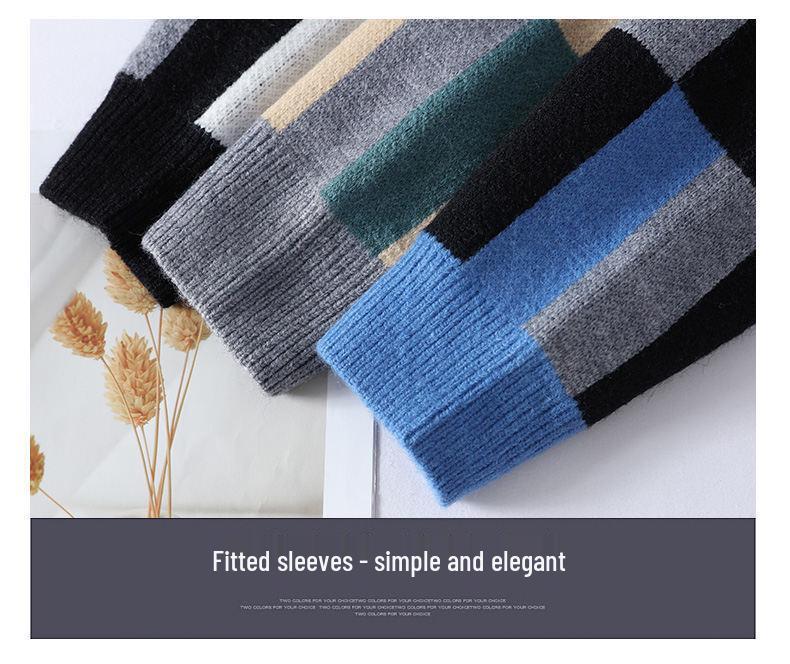 Men's Casual Long Sleeve Knit Sweater - Autumn/Winter Plus Size