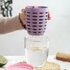 Portable Fruit Cup for Office Workers, High-looking Salad Cup with Fork and Spoon, Double-layer Drainage for Picnics