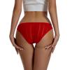 Straight Hair Red Natal Women's Panties Lace Sexy Mesh Temptation Thong Trousers