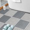 6Pcs Fecal-Leaking Pad Hollow Rabbit Floor Mat Diy Trimmable Bite Resistant Pet Cage Pad Non-Slip Pvc Floor Mat Cage Accessories