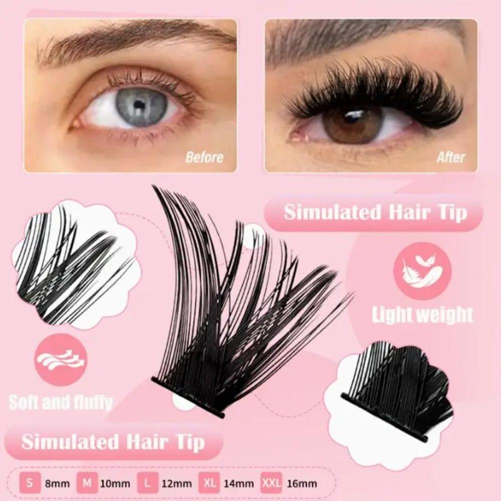 Enlarge Eyes False Eyelashes 30D 40D 50D 60D 80D Individual Lashes Daily Beauty Routine