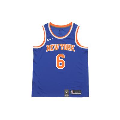 Icono del Baloncesto de la NBA Edición Swingman Jersey New York Knicks SW Edición Fan 6 Azul Hombre 864495-495