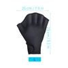 Neoprene Swimming Gloves Webbed Fitness Water Resistance Training Gloves with Adjustable Wrist Strap Diving Swim