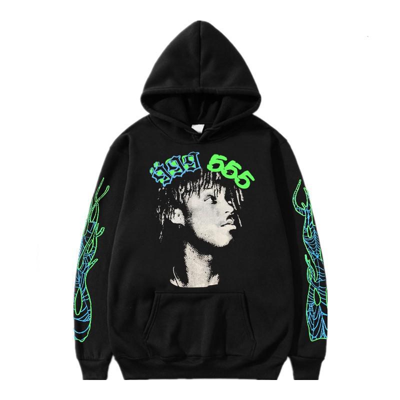 Herren Übergroßes Kapuzenpullover-Set Mit Spinnennetz-Grafikdruck Winterlich Warm Fleecegefüttert Streetwear