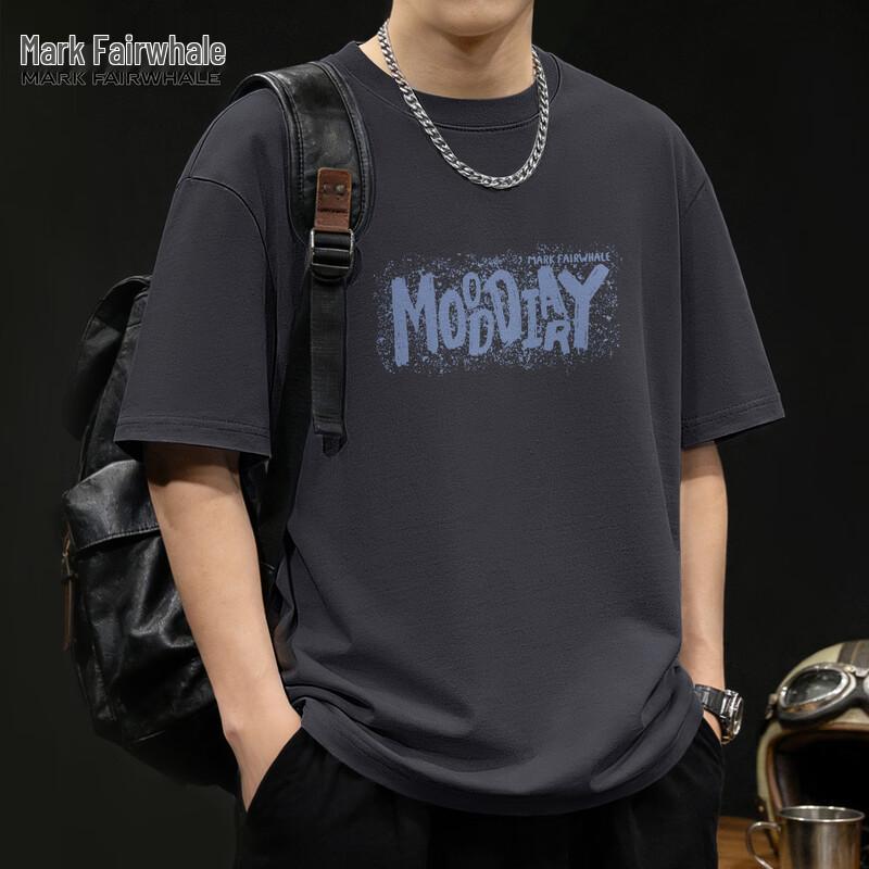 

Мужская американская модная футболка Mark Fairwhale из чистого хлопка с принтом-брызгами XL