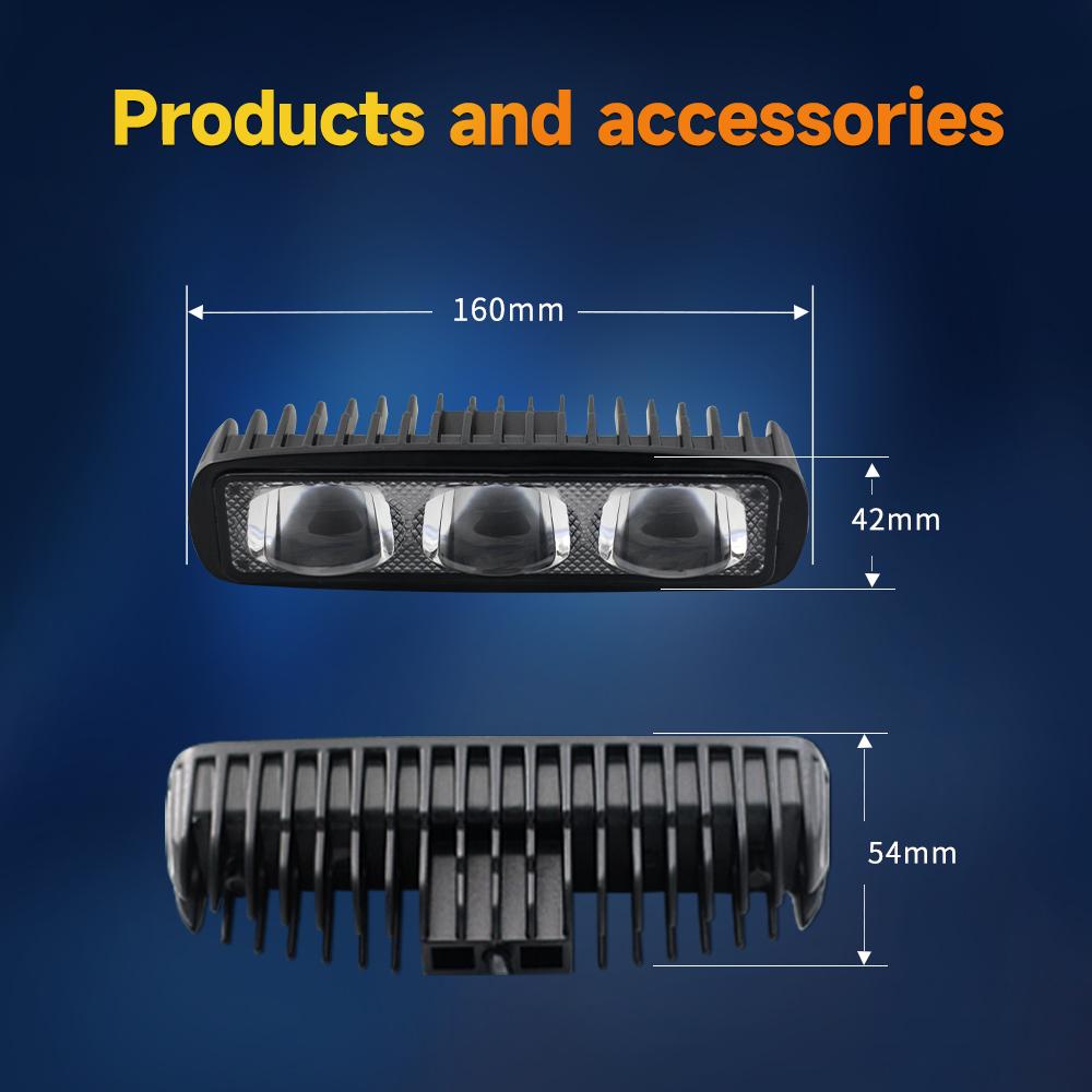LED Forklift Warning Light - High Brightness Waterproof Dual Color Red & Blue Warning Light Energy Saving and Easy Installation