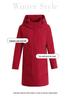 2025 Women's Hooded Mid-Length Winter Down Jacket for Middle-aged and Elderly Mothers
