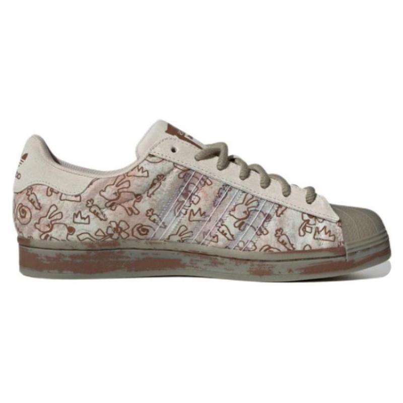 Adidas Melting Sadness X Superstar 'Allover Graphics Clear Brown' Sneakers H06343