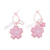 Pink Cherry Blossom Key Chain Fabric Sakura Pendant Cute Flower Key Ring Backpack Charms Car Decoration Bag Accessories