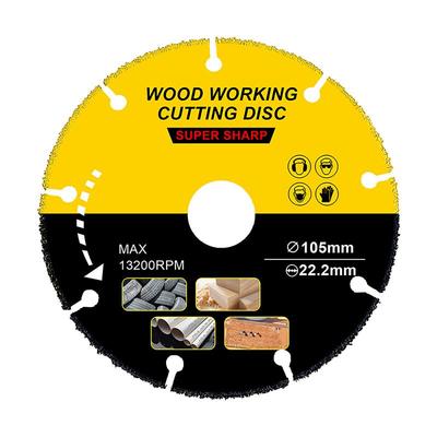 Disco per sega 105/110/115/125 mm Multitool Taglialegna Smerigliatrice Angolare Per Legno Lame per Sega in Metallo Duro Disco per Taglio Legno Taglio Legno