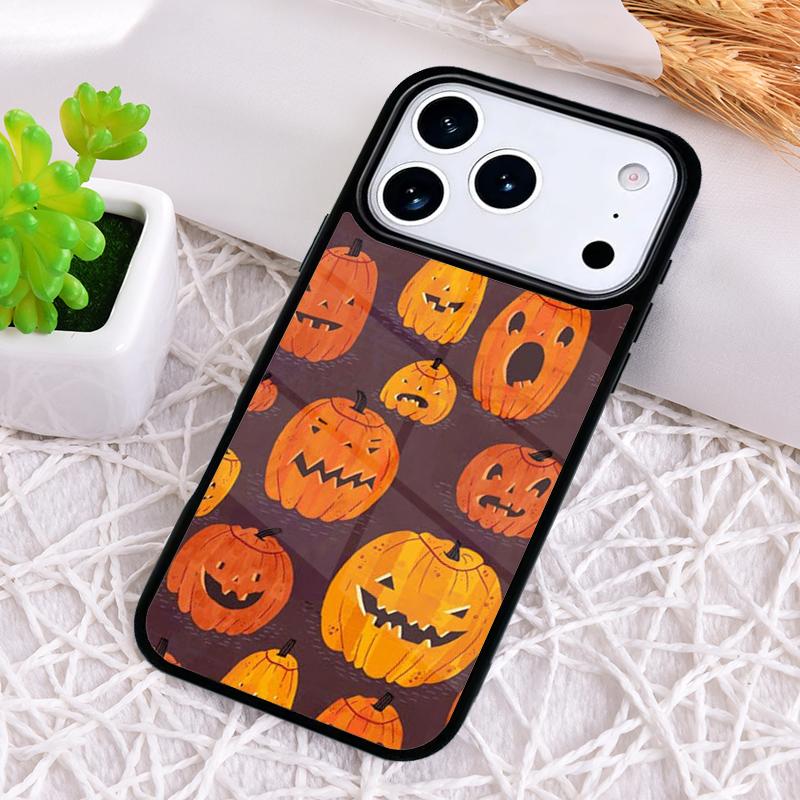 BOO! Happy Halloween Pumpkin Phone Case for iPhone 17 Air 16 15 11 12 14 13 Pro Max Shockproof Cover
