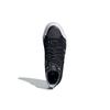 Adidas Originals Nizza Hi DL Canvas Suede Slip Resistant Mid Top Skate Shoes Unisex Skate Shoes Black White Silver GZ2657