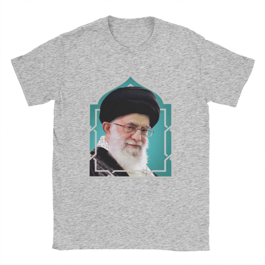 SSeyyed Ali KKhaUnisexei TShirt Unisex Hipster 100 Cotton Tees O Neck Short Sleeve T Shirt Gift Idea Clothes