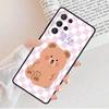 Kawaii Cute Bears Korean Phone Case For Samsung Galaxy S25 S23 S30 S8 S21 S20 FE S24 S22 Note 10 20 Plus lite Ultra