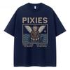 PIXIES Bands Retro Americanstyle Streetwear Loose Cotton Roundneck Rock Shortsleeved Tshirt