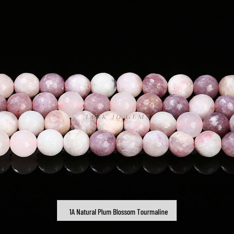 Jingde Black Tourmaline Loose Beads for DIY Bracelets