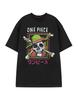 One Piece Black Skull Short Sleeved T-Shirt Mens