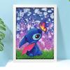 DIY Diamond Painting Kit with Frame,Stitch Full Circle Mosaic 5D DIY Cross Stitch Kit Home Decoration with Frame, Handicraft Hobby Collection
