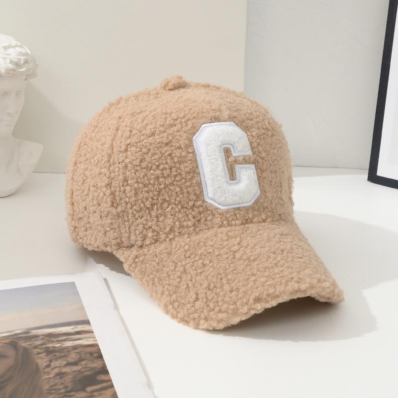 

Бейсболки для подростков 2000 года с вышитой буквой C, ветрозащитные, повседневные, кепки-утконосы для кемпинга, велоспорта, плюшевые кепки-утконосы One size хаки