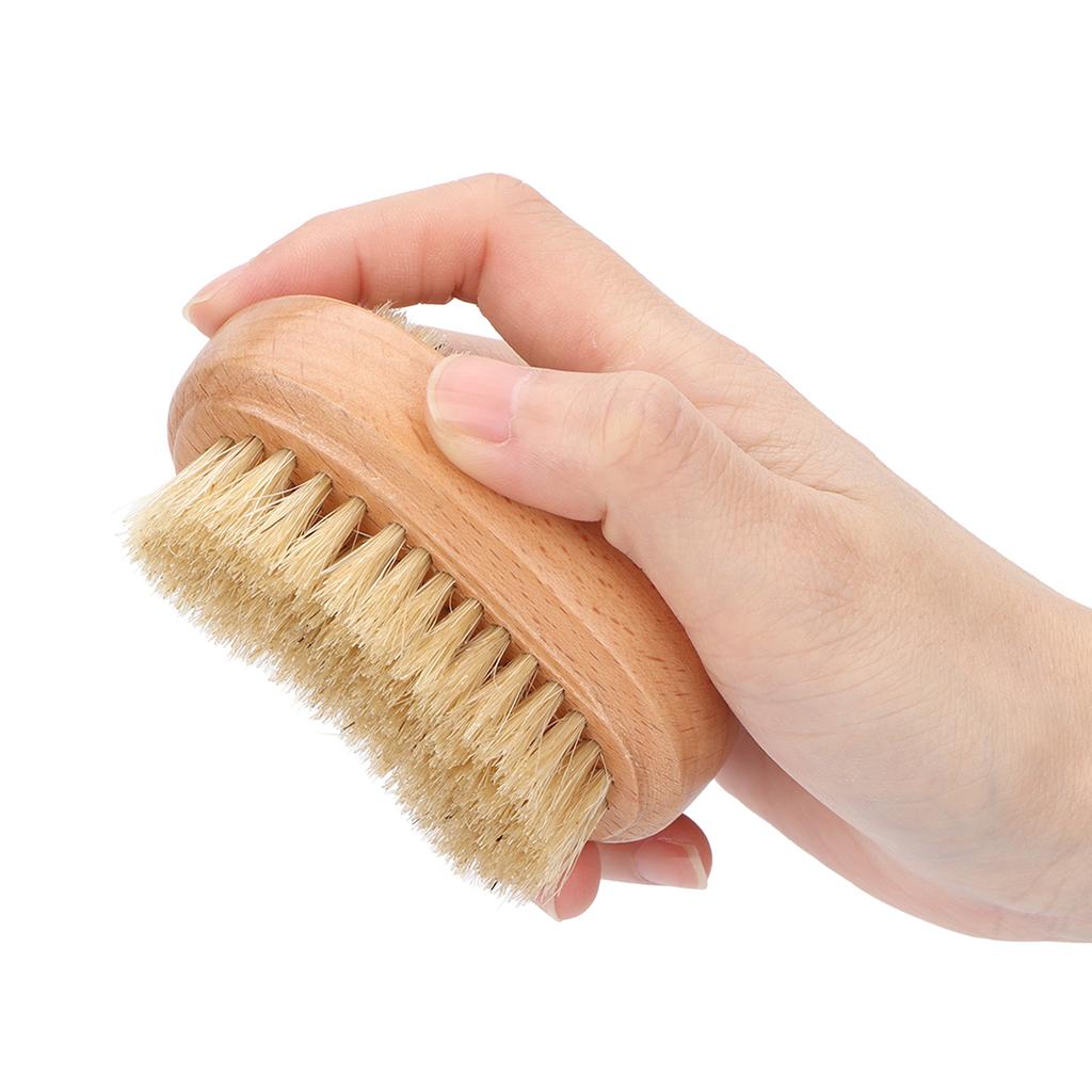 Zehennagelbürste aus Holz, doppelseitig, zur Reinigung von Fingernägeln und Zehennägeln, Scheuerbürste für Männer und Frauen