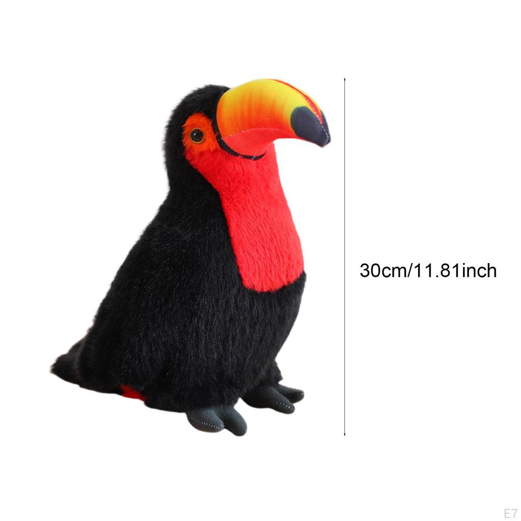 Tukan Spielzeug Realistisch Kuschelig Dekoration Gastgeschenke Multifunktionales Geschenk Stoffpuppe Robust für