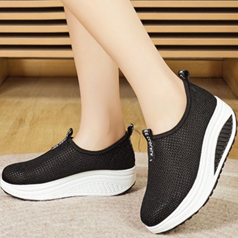 Fashion Fashion Breathable Mesh Women Running Shoes Comfortable Lightweight Casual Sneaker Summer Outdoor Non-slip Flat Running Shoes