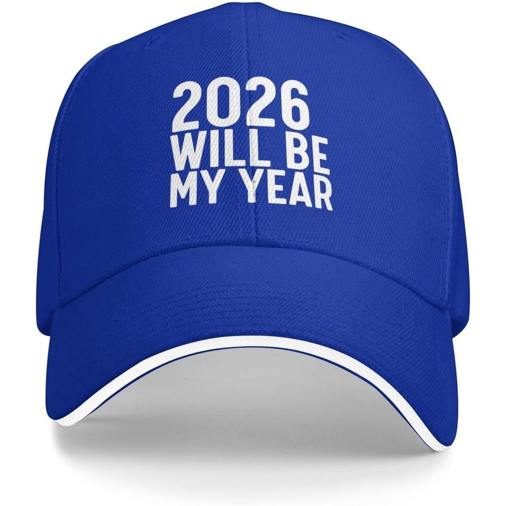 2026 Will Be My Year Baseball Cap Polyester Casual Sun Protection Adjustable Adult Headwear