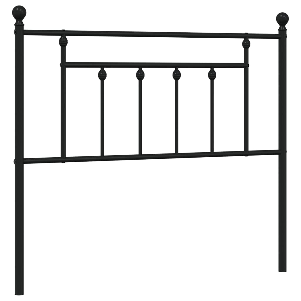 Ersatz-Kopfteil Metall Schwarz 107 cm