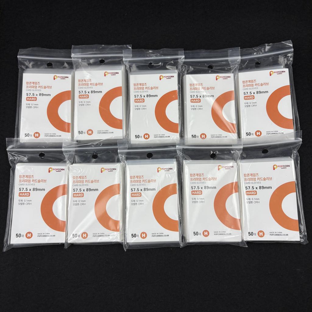 50-500 pezzi Corea Custodie per Carte Trasparenti Senza Acidi CPP HARD Protettore Holografico per Fotocardine Album Raccoglitore Foto Popcorn Card