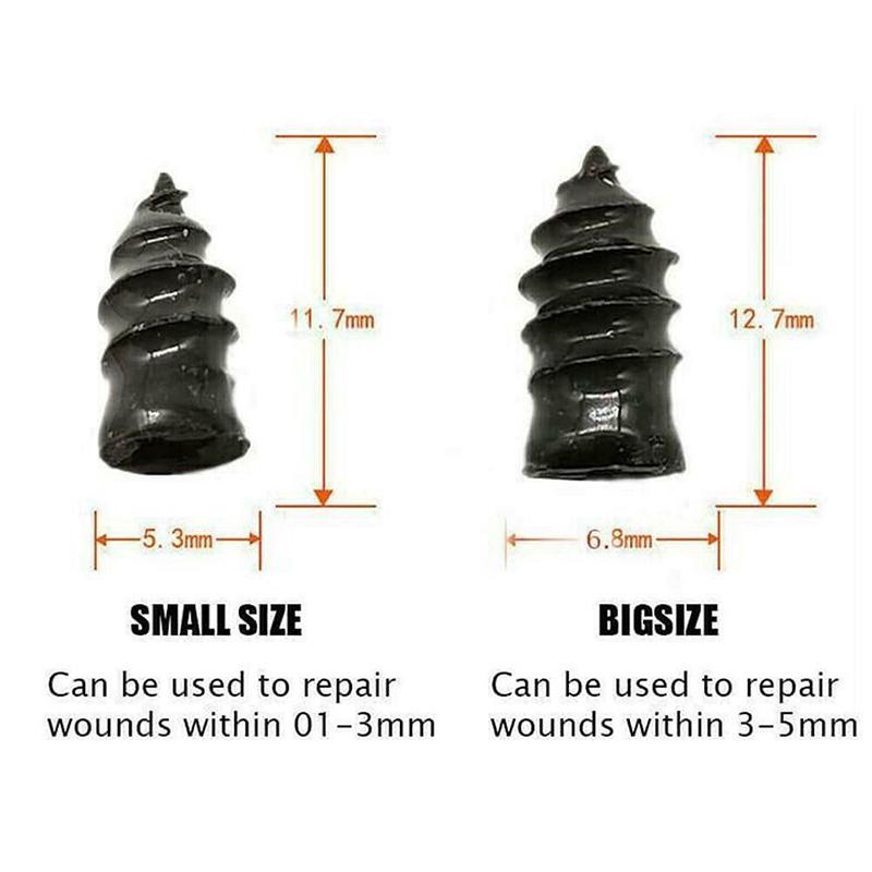 10/20Pcs Vacuum Tyre Repair Nail Tire Puncture Screws Motorcycle Fitting Set Tubeless Wheel Repairs Puncture Kit Patches for Car