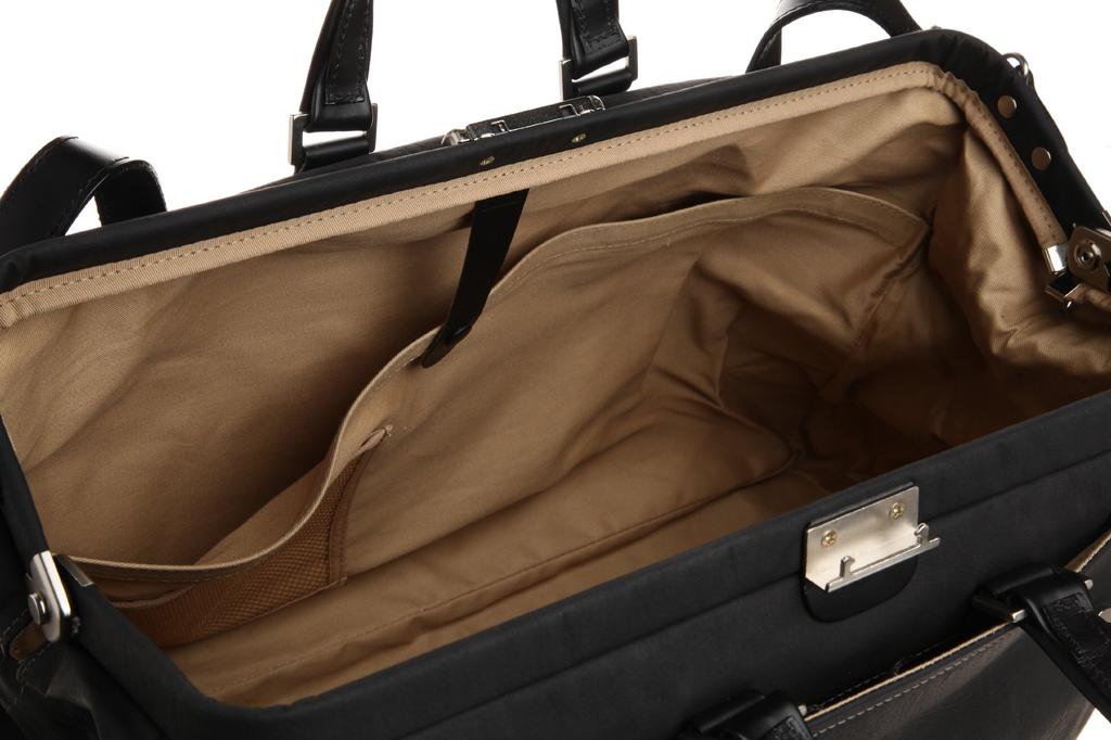 Dulles Boston Bag with Genuine Made in Toyooka Hyogo the Black [Origin] Leather, 2-Way [Kiwada], City, Prefecture, "Bag Mecca," 31.5 cm,