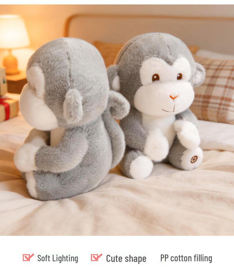 Luminous Elephant Monkey Plush Toy Doll for Kids - Ideal Birthday Gift for Girls