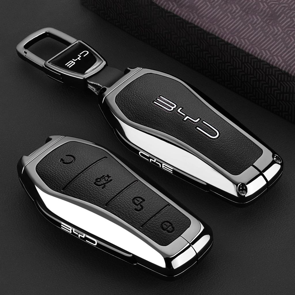 Car Key Case For Byd Atto 3 Accessories Keychain Remote Protection Cover Bag Shell Housing Ring Holder Fob