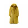 Womens Faux Mink Fleece Lined Hooded Coat Long Warm Oversized Winter Outerwear In Solid Colors