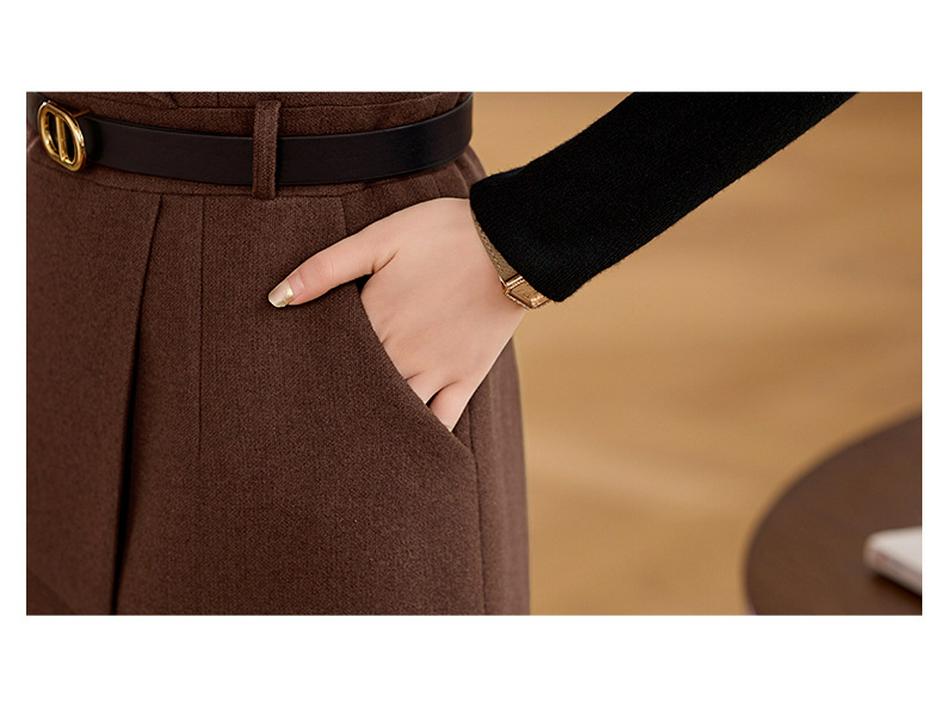 Set Vestă Tricotată & Rochie Lungă de Modă Femei Primăvara Devreme 2025