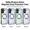 KEYSION Transparent Magnetic Case for Xiaomi POCO X7 Pro 5G Soft Silicone+PC Heavy Duty Shockproof Phone Cover for Redmi Turbo 4
