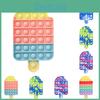 Big Ice Cream Pop It Fidget Toy With Colorful Silicone Design For Endless Sensory Fun