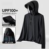 UPF100 + Couple Ice Silk Sunscreen Clothing Women's Summer Skin Clothing Men's Breathable Sunscreen Clothing Ice-sensitive UV Protection Outdoor