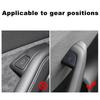 4pcs Car Door Button Control Panel Decoration Stickers Car Window Lifter Switch Suede Sticker for Tesla Model 3 Highland 2024-Up