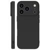 Luxury Black Matte Phone Case For iPhone 11 12 13 14 15 16 17 Pro Max 17 Air 15 Plus 13 Mini 16E Silicone Soft Back Cover Case