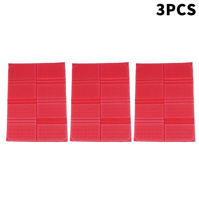 

Портативная складная сидушка для улицы, изоляционная пена, термоизоляция, влагозащитная подкладка, водонепроницаемый коврик для пола 3PCS красный