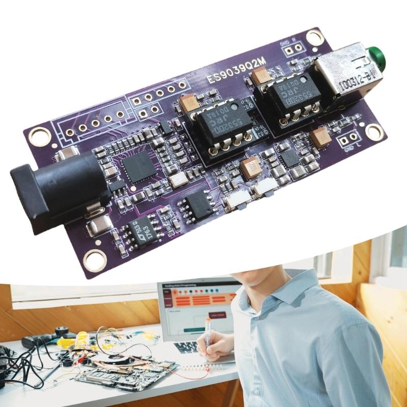 Advanced ES9039Q2M Circuit Board With I2S Link USB ES9039Q2M Decoding Module Excellent Sound Processing