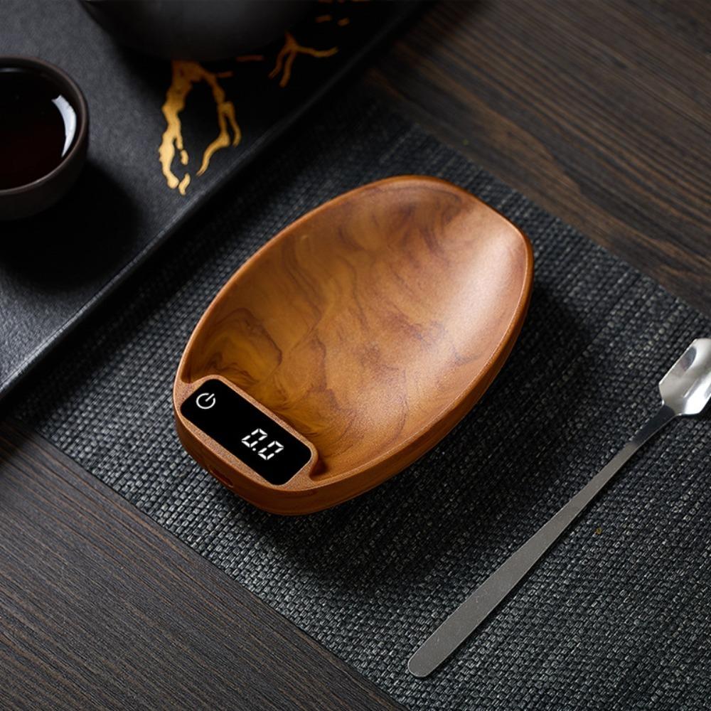 Touchscreen Coffee Scale Tortoise Shell Pattern Coffee Bean Tray Digital Scale  Seasonings