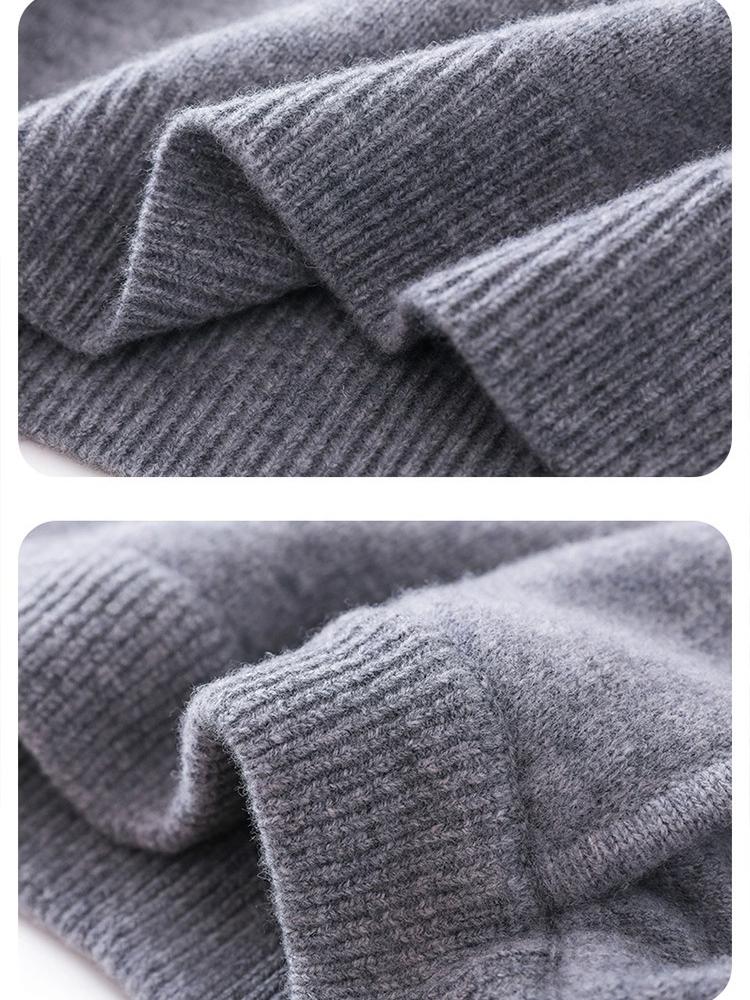 Casual Two-Piece Plus Size Wide-Leg Pants Knitwear Suit with Pockets