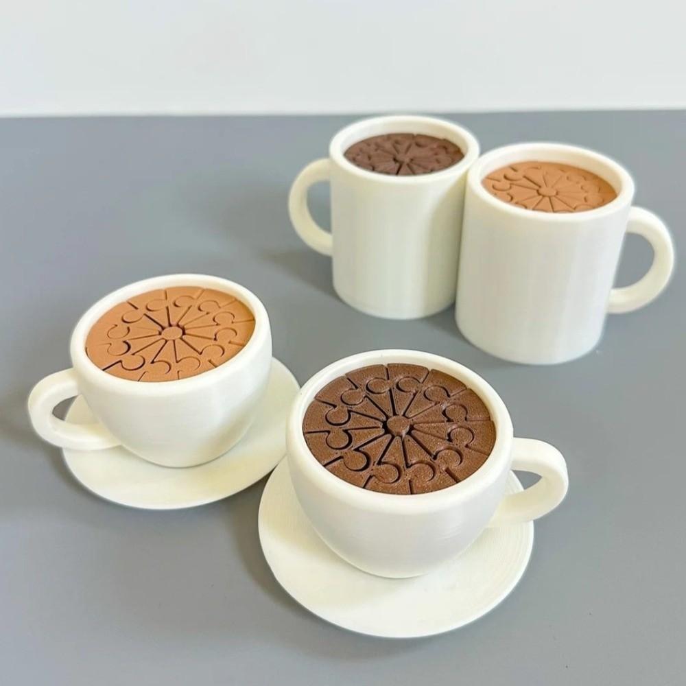3D Printed Coffee Spill Fidget Toy Novelty Coffee Cup Sensory Toy Improving Focus