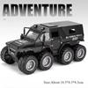 1:32 Russian Avtoros 8x8 Mammoth Models Diecast Cars Toys Doors Opened Sound Light Pull Back Miniature Vehices Fun Gift for Boys