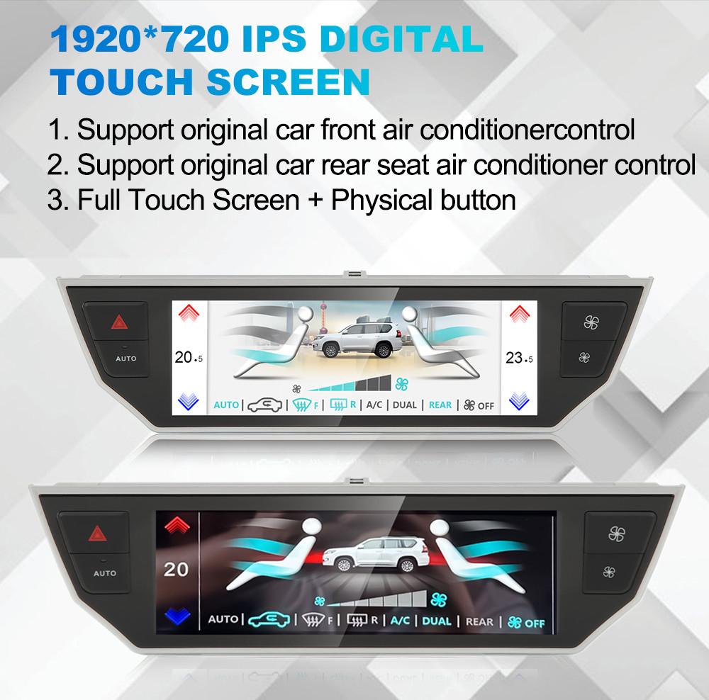A/C Touch Screen Control Panel For Toyota Land Cruiser Prado 2018-2022 Plug&Play