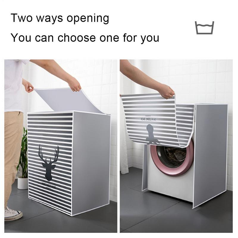 Washing Machine Cover Waterproof Sunscreen Protector Dryer Case Box Drum Washing Machine Protective Cover Universal Dust Cover